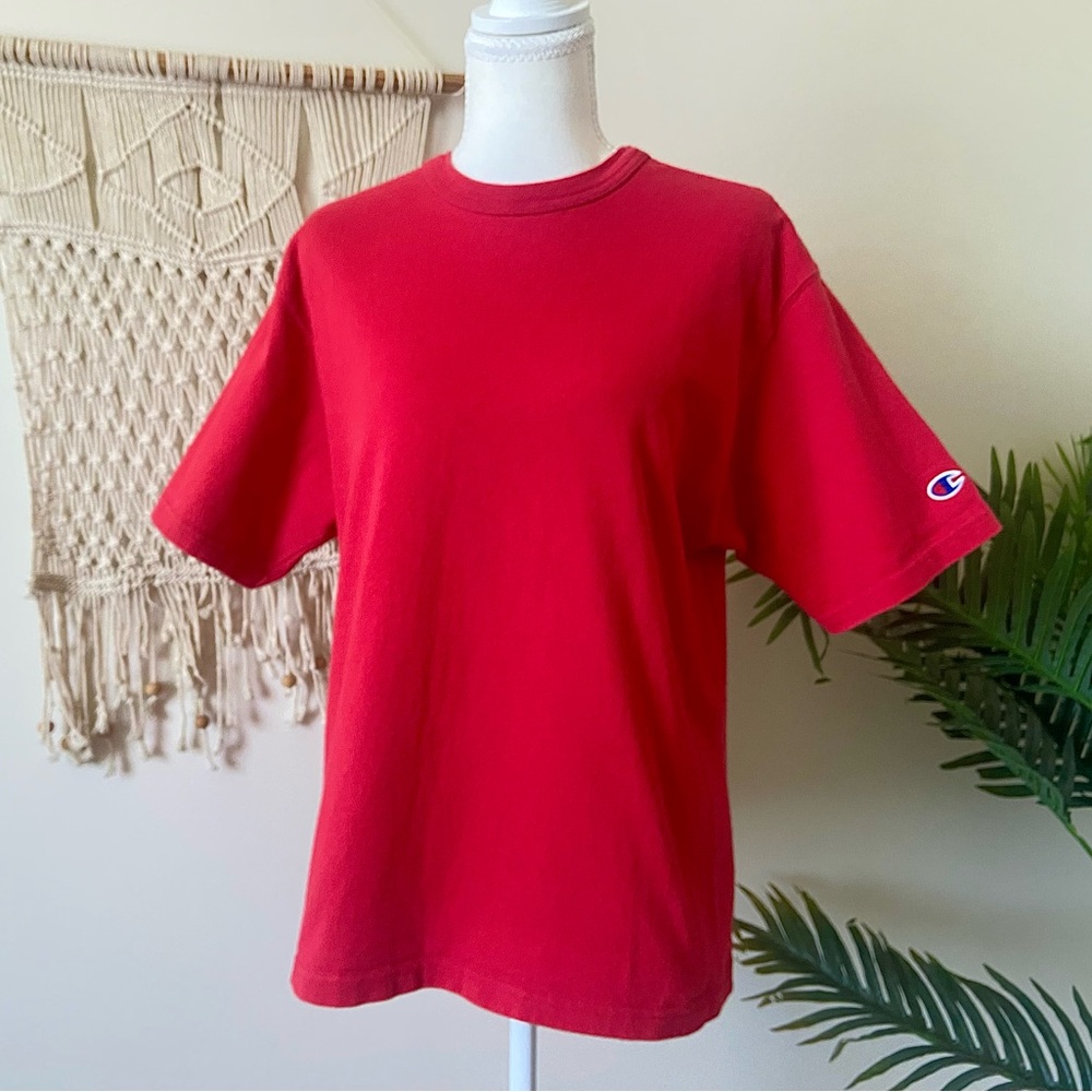 Vintage Champion Red Tee (Women’s Small)